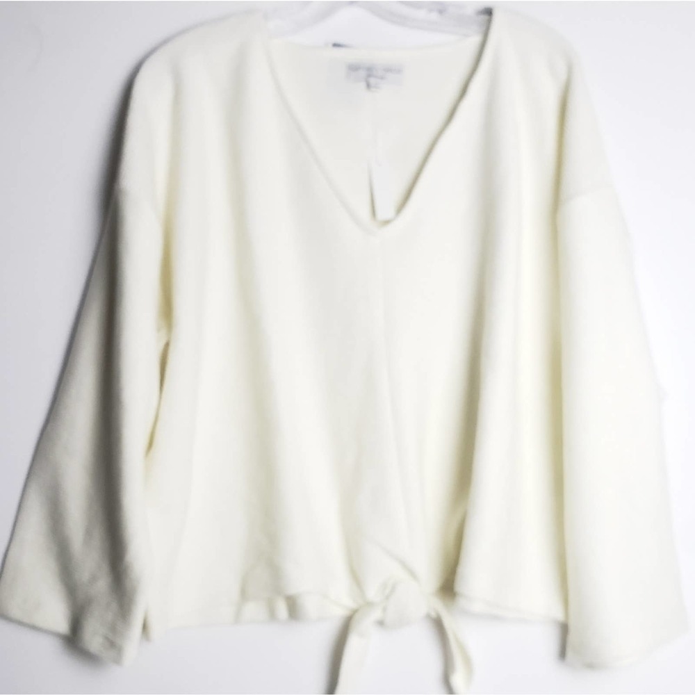 NEW! MADWELL Texture & Thread Front Tie Top 2x. - Picture 2 of 7